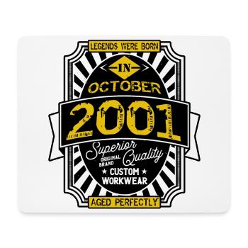 2001 OCTOBER - Mouse Pad (horizontal) - white - Front