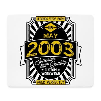 2003 MAY - Mouse Pad (horizontal) - white - Front