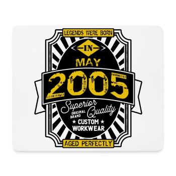 2005 MAY - Mouse Pad (horizontal) - white - Front