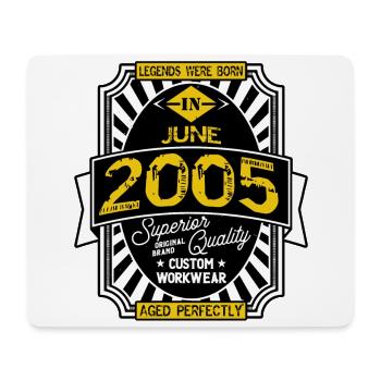 2005 JUNI - Mousepad (Querformat) - Weiß - Vorne