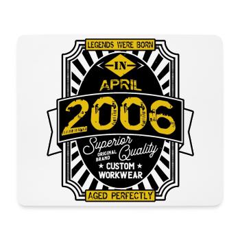 APRIL 2006 - Mousepad (Querformat) - Weiß - Vorne