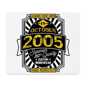 2005 OKTOBER - Mousepad (Querformat) - Weiß - Vorne