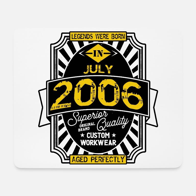 2006 JULI - Mousepad (Querformat) - Weiß