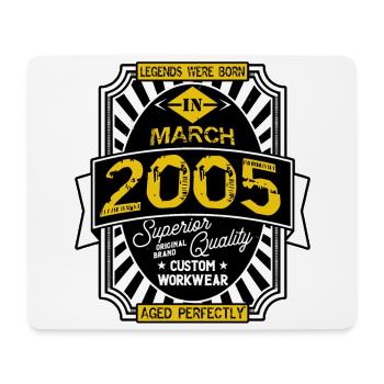 2005 MARCH - Tapis de souris (format paysage) - blanc - Devant