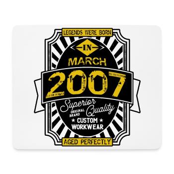 2007 MARCH - Mouse Pad (horizontal) - white - Front