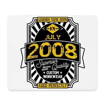 2008 JULI - Mousepad (Querformat) - Weiß - Vorne