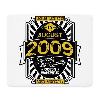 2009 AUGUST - Mouse Pad (horizontal) - white - Front