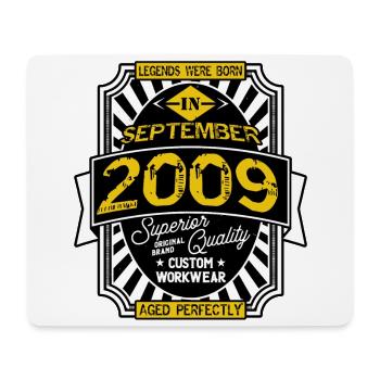 SEPTEMBER 2009 - Mousepad (Querformat) - Weiß - Vorne