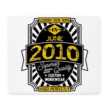 2010 JUNI - Mousepad (Querformat) - Weiß - Vorne
