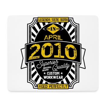 APRIL 2010 - Mousepad (Querformat) - Weiß - Vorne
