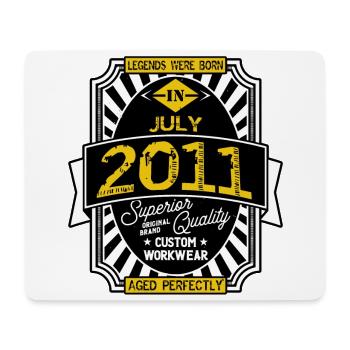2011 JULI - Mousepad (Querformat) - Weiß - Vorne