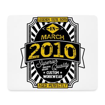 2010 MARCH - Mouse Pad (horizontal) - white - Front