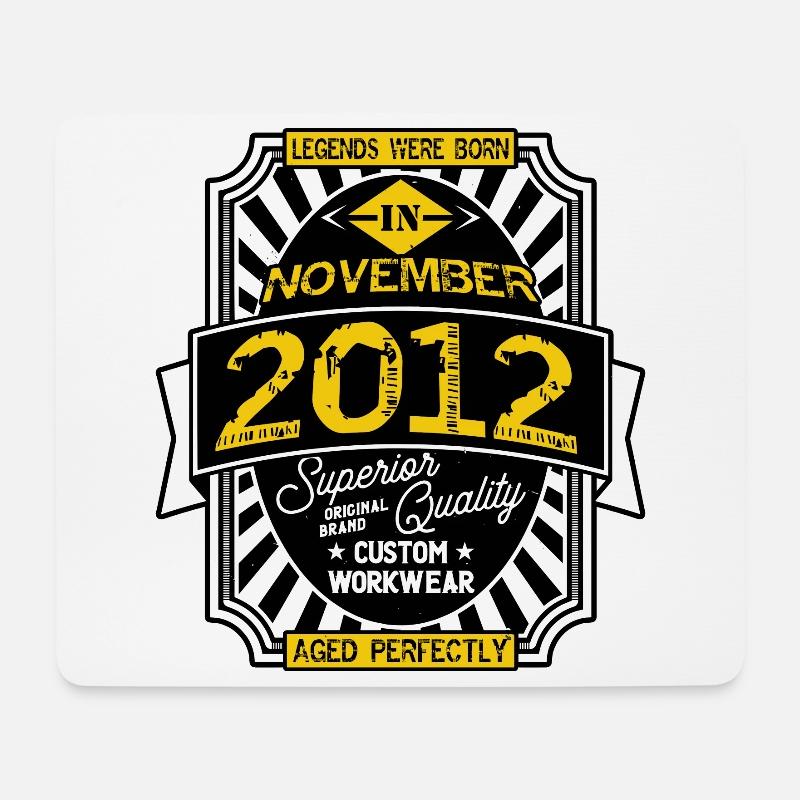 NOVEMBER 2012 - Mousepad (Querformat) - Weiß