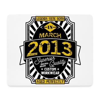 2013 MARCH - Mouse Pad (horizontal) - white - Front