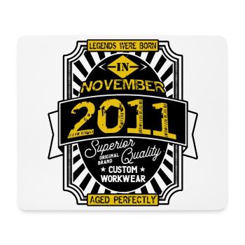 2011 NOVEMBER - Tapis de souris (format paysage) - blanc - Devant