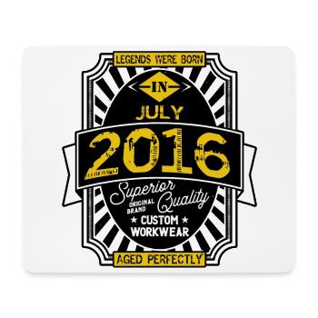2016 JULI - Mousepad (Querformat) - Weiß - Vorne