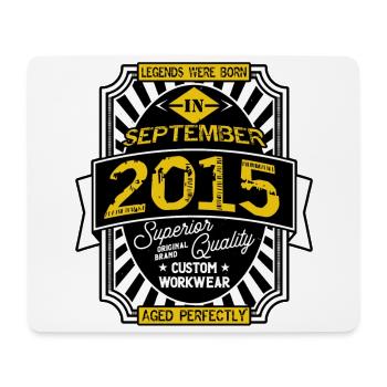 SEPTEMBER 2015 - Mousepad (Querformat) - Weiß - Vorne