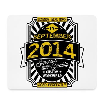 SEPTEMBER 2014 - Mousepad (Querformat) - Weiß - Vorne