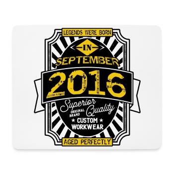 2016 SEPTEMBER - Mouse Pad (horizontal) - white - Front