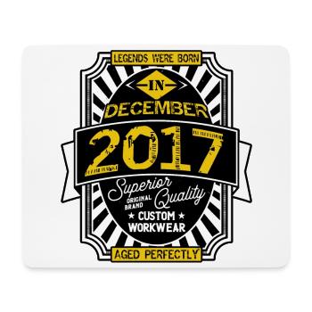 2017 DECEMBER - Tapis de souris (format paysage) - blanc - Devant