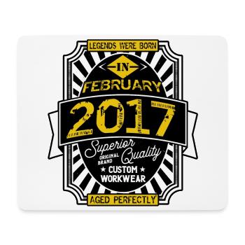 2017 FEBRUARY - Tapis de souris (format paysage) - blanc - Devant