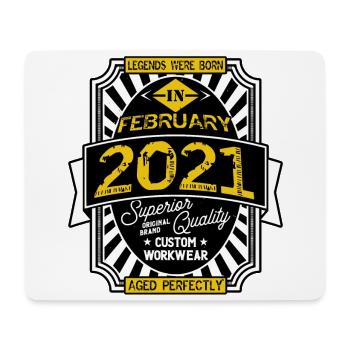 2021 FEBRUARY - Tapis de souris (format paysage) - blanc - Devant