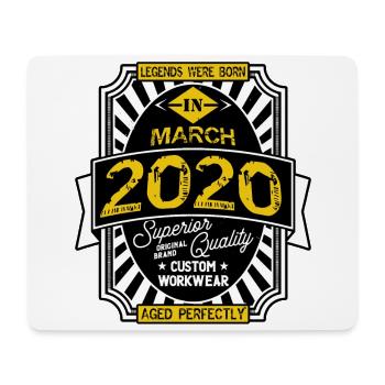 MARCH 2020 - Mouse Pad (horizontal) - white - Front