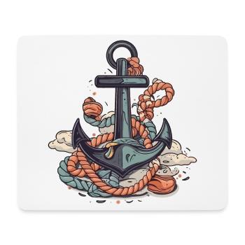 Rafting Boot fahren Berge Wildwasser Bootfahren - Mousepad (Querformat) - Weiß - Vorne