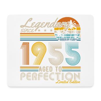 Legendär seit 1955 Jahrgang Geburtstag Retro - Mousepad (Querformat) - Weiß - Vorne