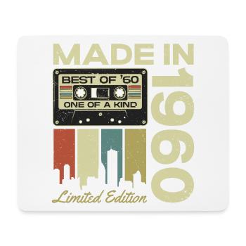 1960's Born Vintage Cadeau d’anniversaire - Tapis de souris (format paysage) - blanc - Devant