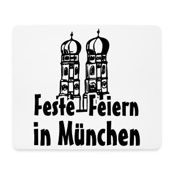 München Bayern Geschenk - Mousepad (Querformat) - Weiß - Vorne