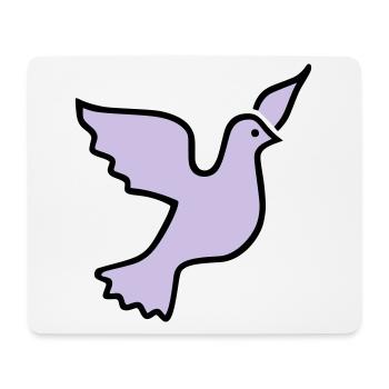 Taube - Mousepad (Querformat) - Weiß - Vorne