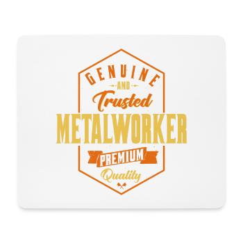 Genuine Trusted Metalworker Design - Mouse Pad (horizontal) - white - Front