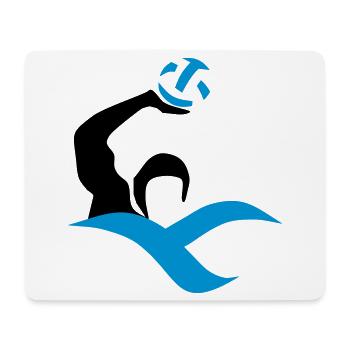 wasserball - Mousepad (Querformat) - Weiß - Vorne
