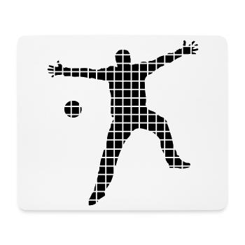 Handball Gardien - Tapis de souris (format paysage) - blanc - Devant