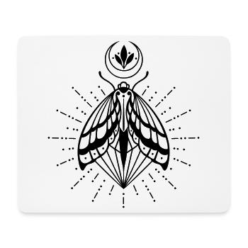 Motte Mond Kristall Diamant Glühwürmchen - Mousepad (Querformat) - Weiß - Vorne