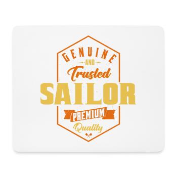 Trustworthy sailor - Mouse Pad (horizontal) - white - Front