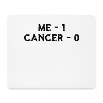 me 1 Krebs 0 - Mousepad (Querformat) - Weiß - Vorne