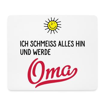 oma - Mousepad (Querformat) - Weiß - Vorne