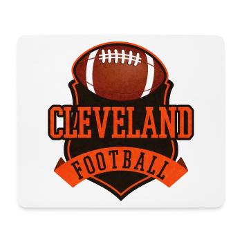Cleveland Football Badge Vintage - Mouse Pad (horizontal) - white - Front
