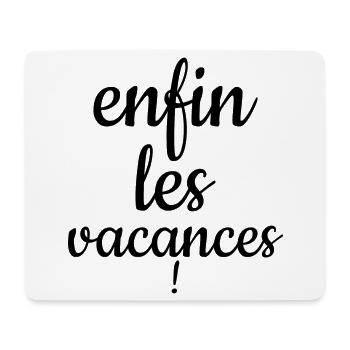 vacances - Tapis de souris (format paysage) - blanc - Devant