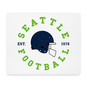 Seattle Football Vintage Helmet - Mouse Pad (horizontal) - white - Front