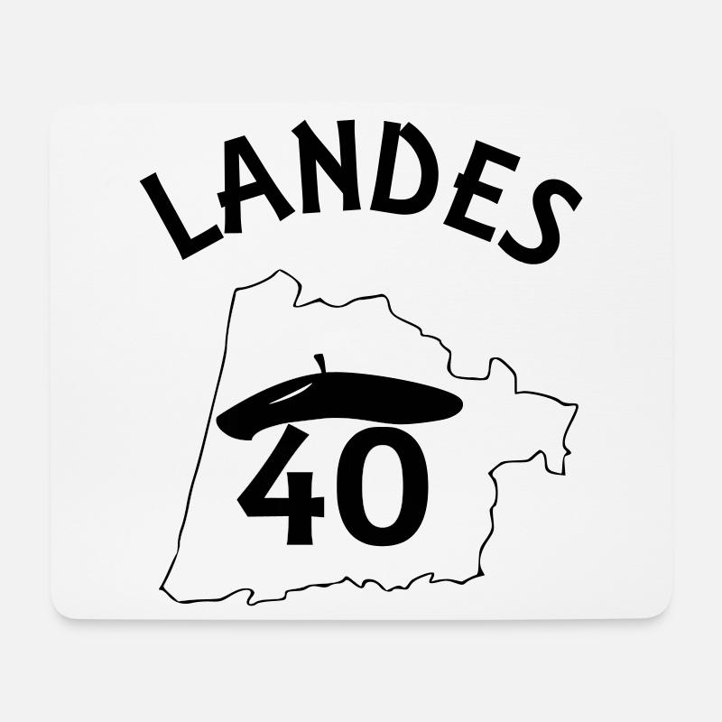 Landes - Tapis de souris (format paysage) - blanc