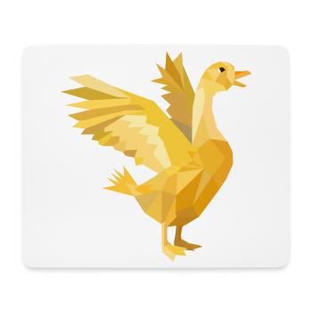 A golden goose as a rich symbol - Mouse Pad (horizontal) - white - Front