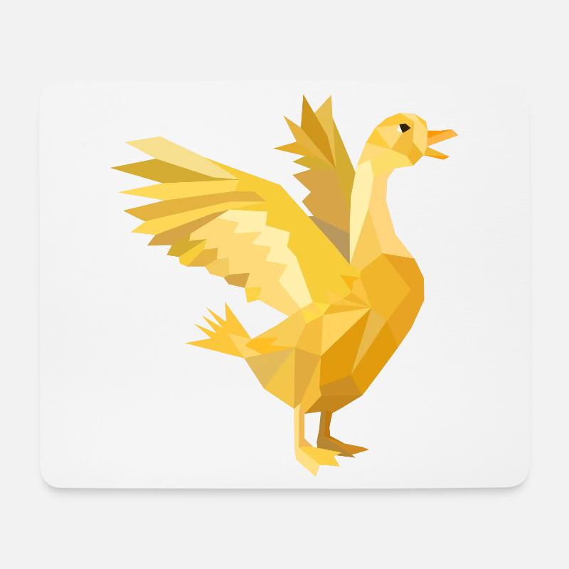 Eine goldene Gans als reiches Symbol - Mousepad (Querformat) - Weiß