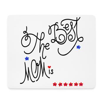 the best Mom, Muttertag - Mousepad (Querformat) - Weiß - Vorne
