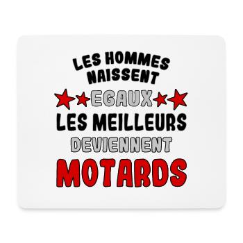 Les meilleurs deviennent motards - Tapis de souris (format paysage) - blanc - Devant