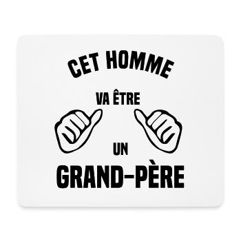 Cet homme va être un grand-père - Tapis de souris (format paysage) - blanc - Devant