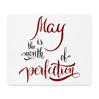 Mai, Monat, Frühling - Mousepad (Querformat) - Weiß - Vorne