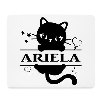 t-shirt ariela t-shirt katze geschenkidee katze katze katze - Mousepad (Querformat) - Weiß - Vorne